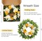 Spring Wreath for Front Door, 24 Inch Spring Wreath Floral with Peony Ranunculus Hydrangea Flower Summer Door Wreaths for Porch Entryways Wall Window Farmhouse Party Home Seasonal Decor